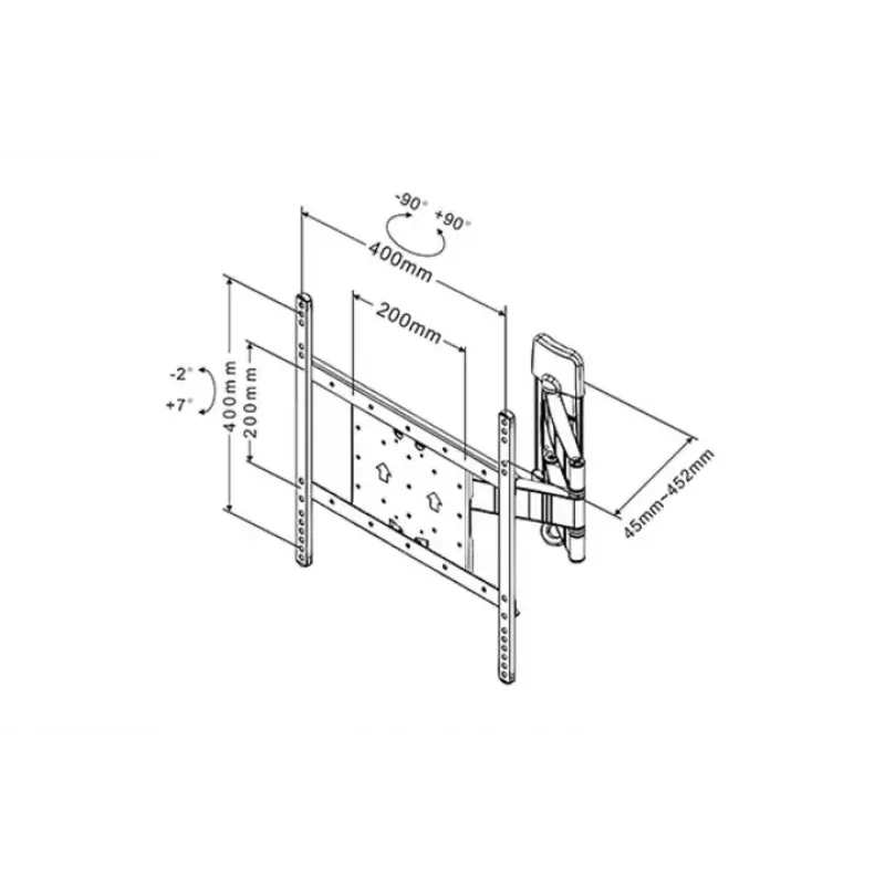 Multibrackets M VESA Flexarm Tilt & Turn III Halterung