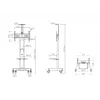 Multibrackets M Public Floorstand Basic 150 inkl. Ablage & Kamerahalterung