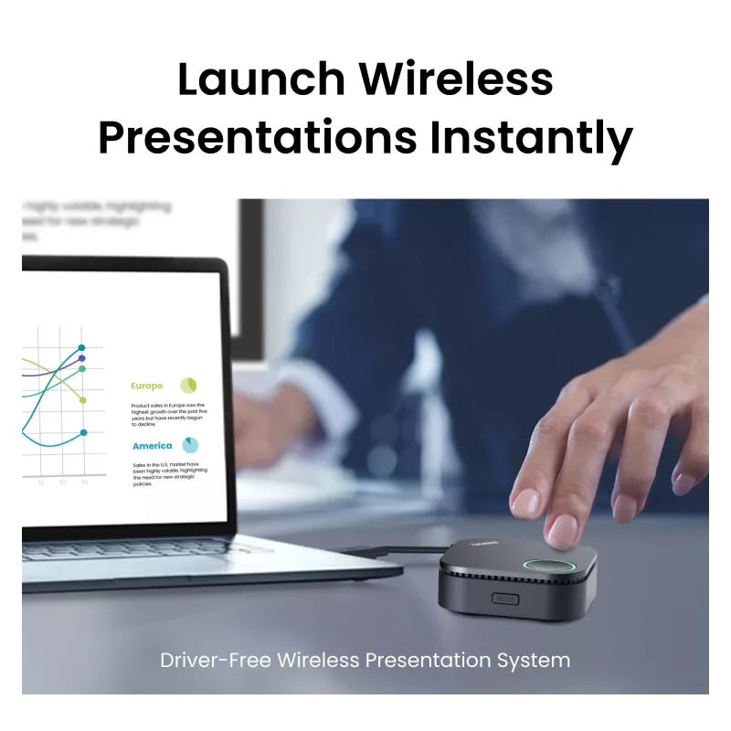 Drahtloses Präsentationssystem BenQ InstaShow WDC15 HDMI Desktop Schwarz