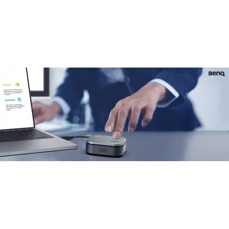 Drahtloses Präsentationssystem BenQ InstaShow WDC15 HDMI Desktop Schwarz