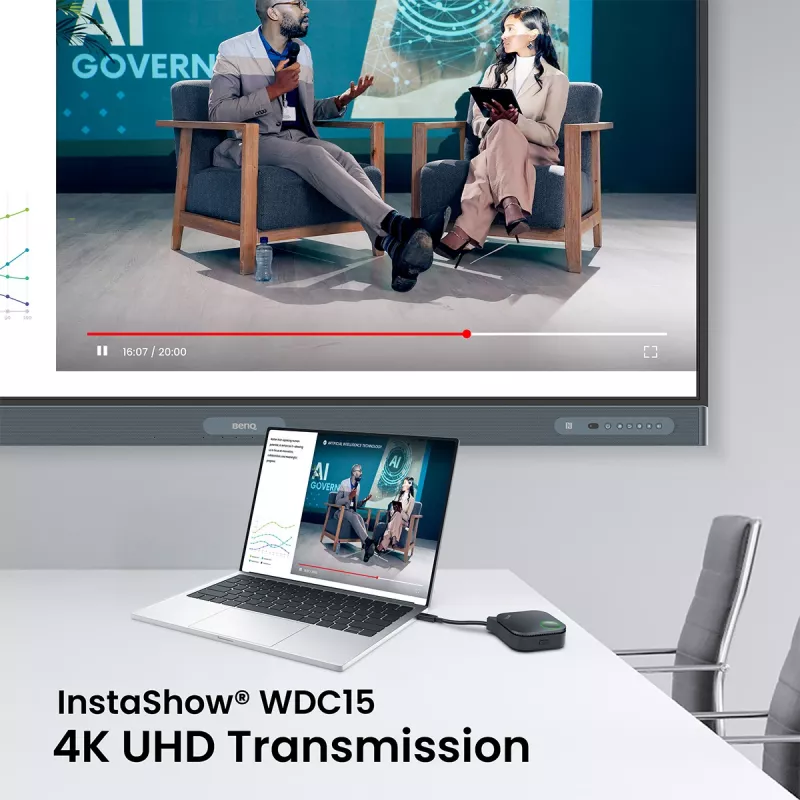 Drahtloses Präsentationssystem BenQ InstaShow WDC15 HDMI Desktop Schwarz