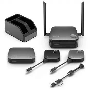 Drahtloses Präsentationssystem BenQ InstaShow VS25 HDMI Desktop, Wi‑Fi 6, bis zu 2400 Mbps, externe Antenne, Schwarz