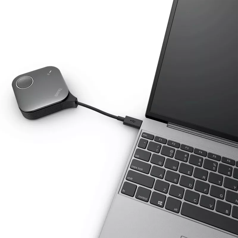 Drahtloses Präsentationssystem BenQ InstaShow VS25 HDMI Desktop, Wi‑Fi 6, bis zu 2400 Mbps, externe Antenne, Schwarz