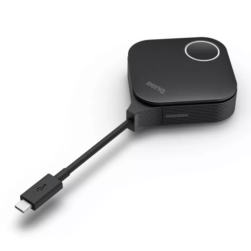 Drahtloses Präsentationssystem BenQ InstaShow VS25 HDMI Desktop, Wi‑Fi 6, bis zu 2400 Mbps, externe Antenne, Schwarz