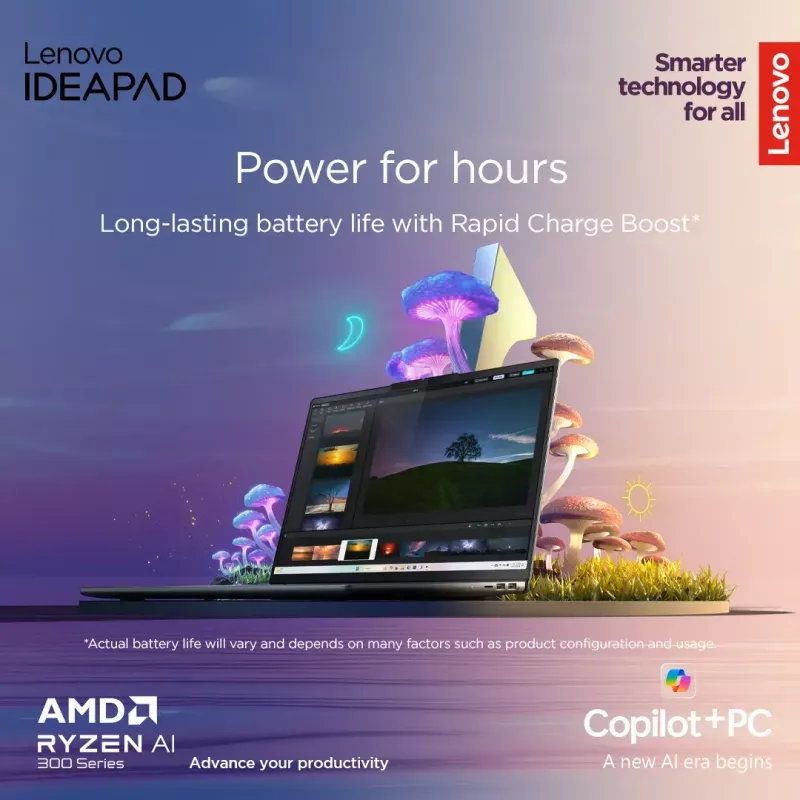 Laptop Lenovo IdeaPad schlank 5 — Ryzen 7 7735HS, 14 Zoll WUXGA IPS 300 Nits, 16 GB RAM, 1 TB SSD, AMD Radeon 680M, microSD-Kartenleser, Windows 11 Home