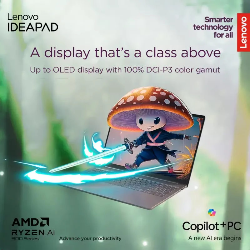 Laptop Lenovo IdeaPad schlank 5 — Ryzen 7 7735HS, 14 Zoll WUXGA IPS 300 Nits, 16 GB RAM, 1 TB SSD, AMD Radeon 680M, microSD-Kartenleser, Windows 11 Home