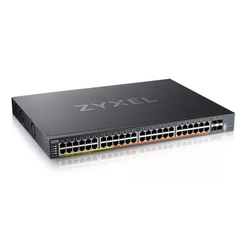 Zyxel XMG2230-52HP Managed L2/L3 2.5G Ethernet (100/1000/2500) Power over Ethernet (PoE) 1U Schwarz