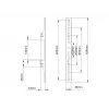 Flachbildschirm-Montagearm Multibrackets M Pro Series Fixed Arms 400 mm