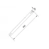 Pipe Multibrackets M Pro Series Extension Pipe 0.8m Schwarz
