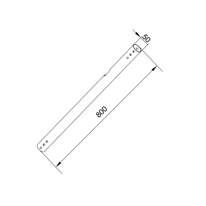 Pipe Multibrackets M Pro Series Extension Pipe 0.8m Schwarz