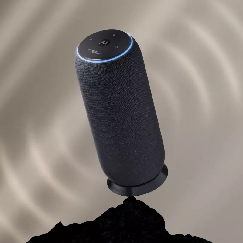 Mono tragbarer Lautsprecher Motorola moto sound flow Carbon – 30 W RMS, USB-C, kabellos, Stoffgehäuse
