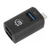 Manhattan USB-C 3-Port Hub, ULTRA COMPACT, 3x USB-A Ports (1x 5 Gbps USB 3.2 Gen1 aka USB 3.0, 3 x 480 Mbps USB 2.0), USB powered (no external power supply required)