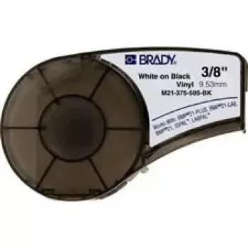 Selbstklebendes Vinyl-Etikett für Drucker Brady M21-375-595-BK, schwarz, MPN M21-375-595-BK