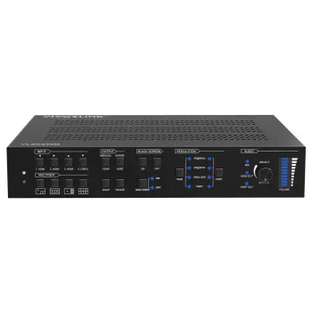 Vivolink Videoscaler VLSC242M, Metallgehäuse, HDCP 1.4/2.2, AC 110–230V, 250×200×44 mm