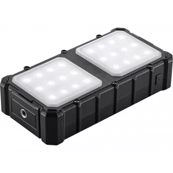 Sandberg Solar Powerbank CampLED 20000, 20000 mAh, Programmable Power Supply (PPS), 3,7 V, 15 W, Schwarz