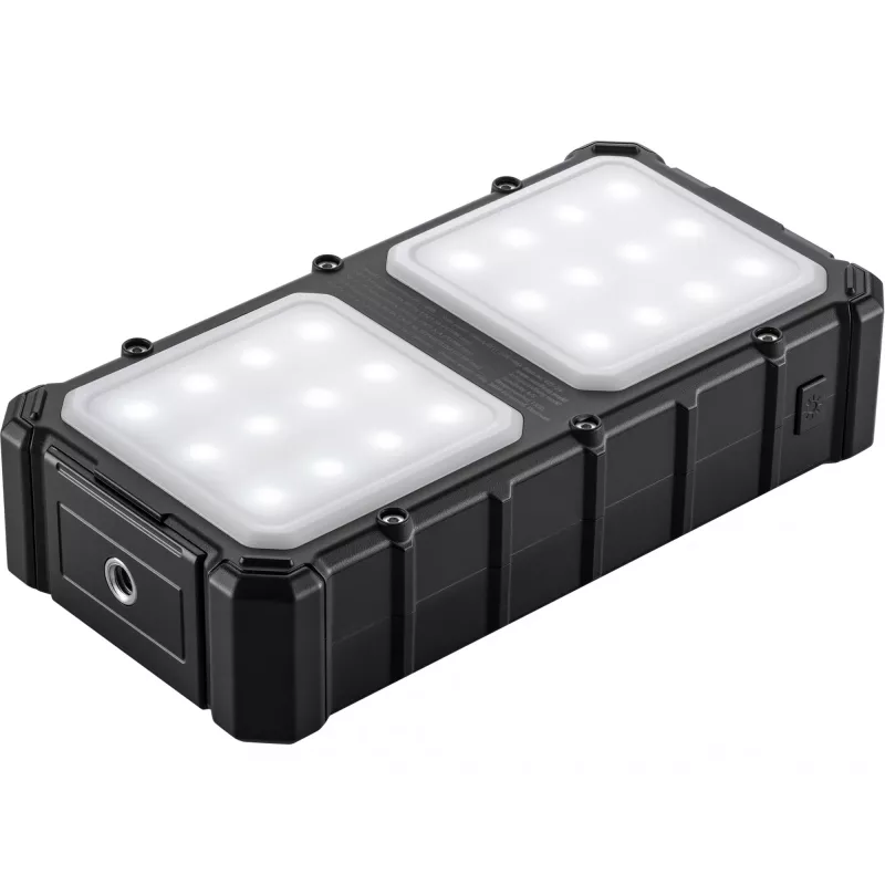 Sandberg Solar Powerbank CampLED 20000, 20000 mAh, Programmable Power Supply (PPS), 3,7 V, 15 W, Schwarz
