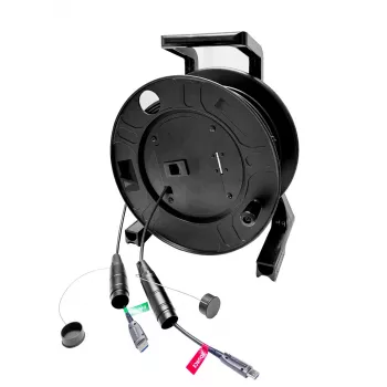 Vivolink PROHDMIOP8K100-DRUM HDMI-Kabel 100 m Schwarz