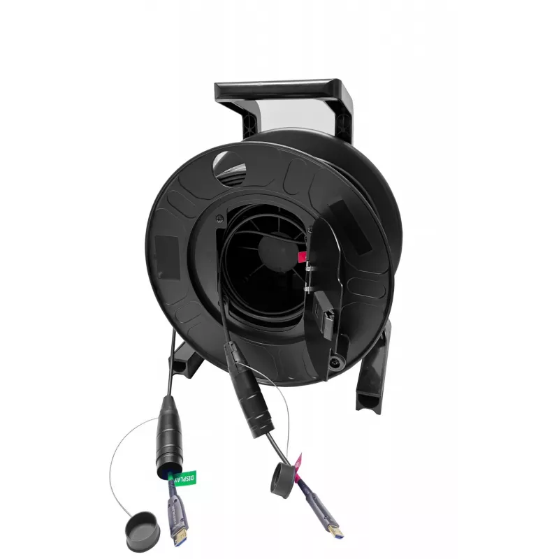 Vivolink PROHDMIOP8K100-DRUM HDMI-Kabel 100 m Schwarz