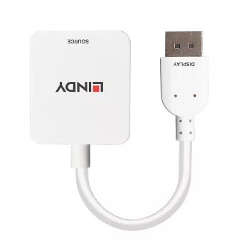 Lindy HDMI 18G zu DisplayPort 1.2 Konverter, 0,095 m, HDMI Typ A (Standard), DisplayPort, Buchse, Stecker, gerade