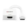 Lindy HDMI 18G zu DisplayPort 1.2 Konverter, 0,095 m, HDMI Typ A (Standard), DisplayPort, Buchse, Stecker, gerade