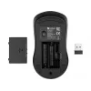 Sandberg Wireless Maus Saver Schwarz, Beidhändig, RF Wireless, 1600 DPI, Schwarz