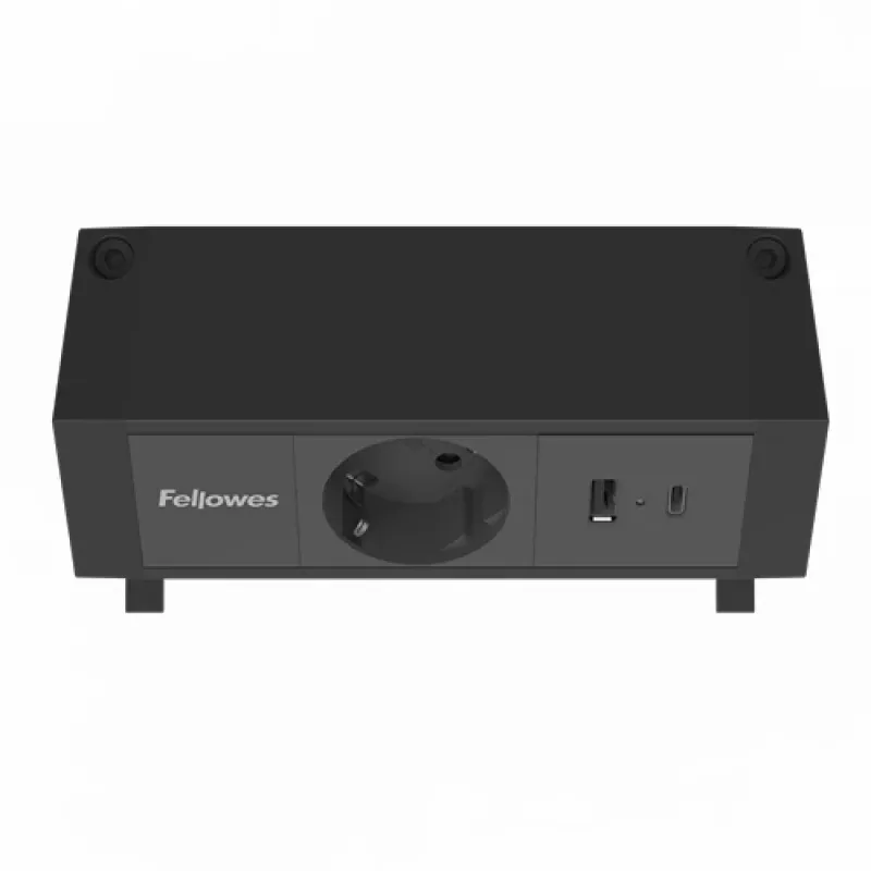Fellowes 100137172 Stromverlängerung 2 m 1 AC-Ausgang Innenbereich Schwarz