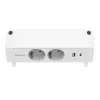 Fellowes 100137183 Stromverlängerung 2 m 2 AC-Steckdosen Innenbereich Weiß