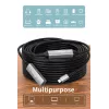 USB-C aktives Verlängerungskabel EQUIP 15 m, USB 3.2 Gen 1 (5 Gbps), Nickelkontakte, schwarz
