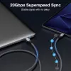 USB-C-auf-USB-C-Kabel EQUIP 3,0 m — USB 3.2 Gen 2x2, 20 Gbit/s, PD 240 W, 4K@60 Hz, schwarz