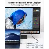 USB-zu-HDMI-Adapter EQUIP 133498 (USB-C- und USB-A-Stecker auf HDMI, 1080p, Aluminiumgehäuse, grau)