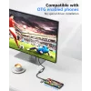 USB-zu-HDMI-Adapter EQUIP 133498 (USB-C- und USB-A-Stecker auf HDMI, 1080p, Aluminiumgehäuse, grau)