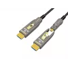 EQUIP HDMI 2.1 Aktives optisches Kabel 10 m – Abnehmbare Typ-D (Micro) + Typ-A, 48 Gbit/s, 8K/60Hz