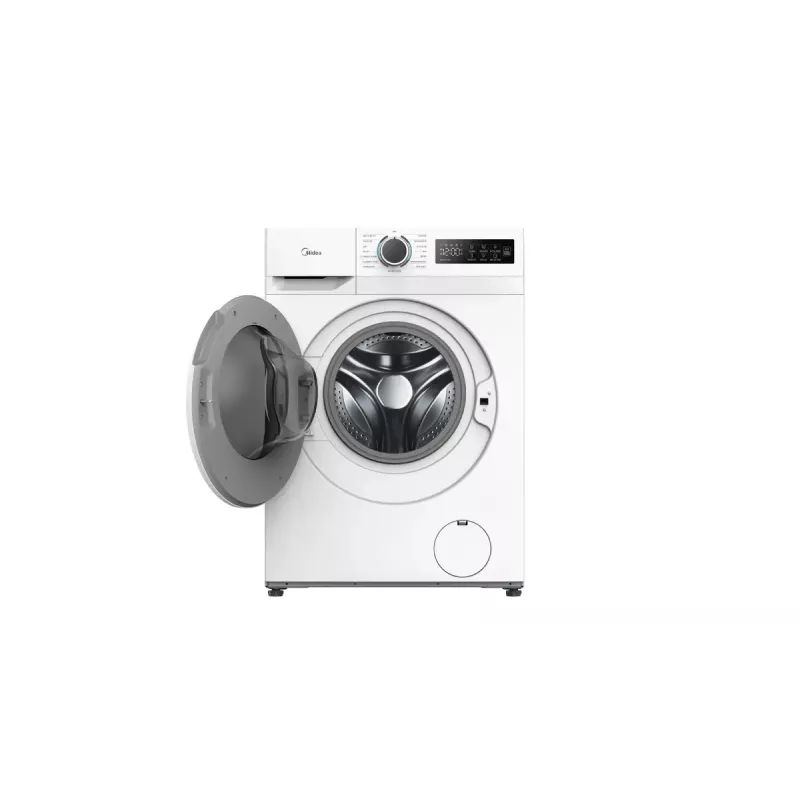 Frontlader-Waschmaschine Midea MF110W80BA10/W-HR — 8 kg, 1400 U/min, Energieklasse A, LED-Anzeige, Dampffunktion, 60×48 cm
