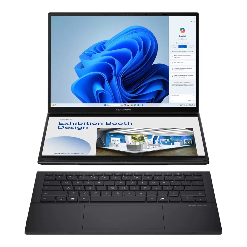 Laptop ASUS Zenbook Duo UX8406CA-QL287W 14 Zoll OLED Touch FHD 1920x1200 Intel Core Ultra 7 255H 16GB LPDDR5X 1TB SSD Intel Arc Windows 11 Home