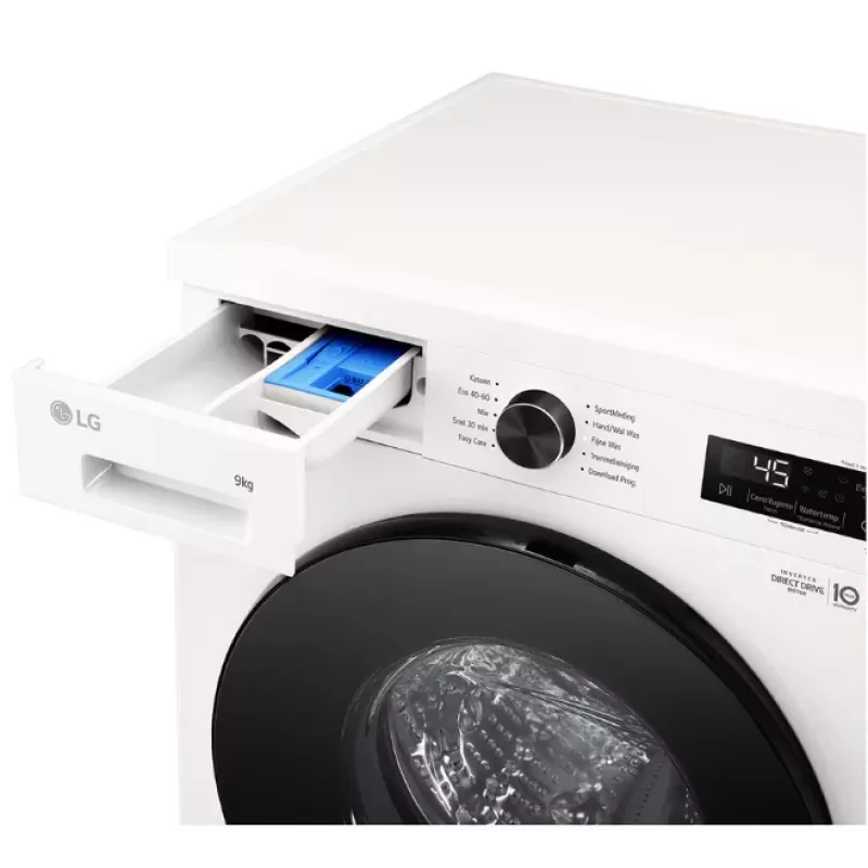 Frontlader-Waschmaschine LG F4X1009NWB — 9 kg, 1310 U/min, Klasse A, weiß