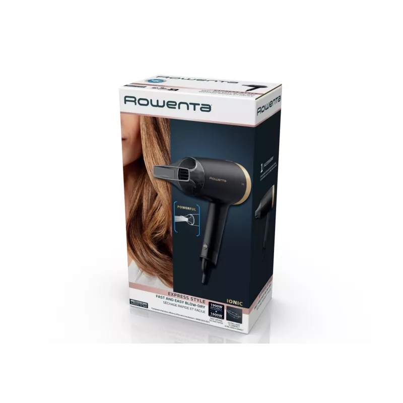 Rowenta Express Style CV1810 Haartrockner 1600 W Schwarz, Silber