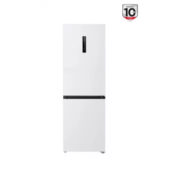 Kühlschrank TCL RP340BWD1 — freistehender Kombi, No Frost, 223 L Kühlteil / 117 L Gefrierteil, 185 cm, Energieklasse D, Display, 35 dB, weiß