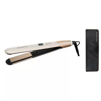 Glätteisen Rowenta SF4633F0 — Keramikplatten, 56 mm Breite, 110–240 V, 8 Heizstufen, weiß