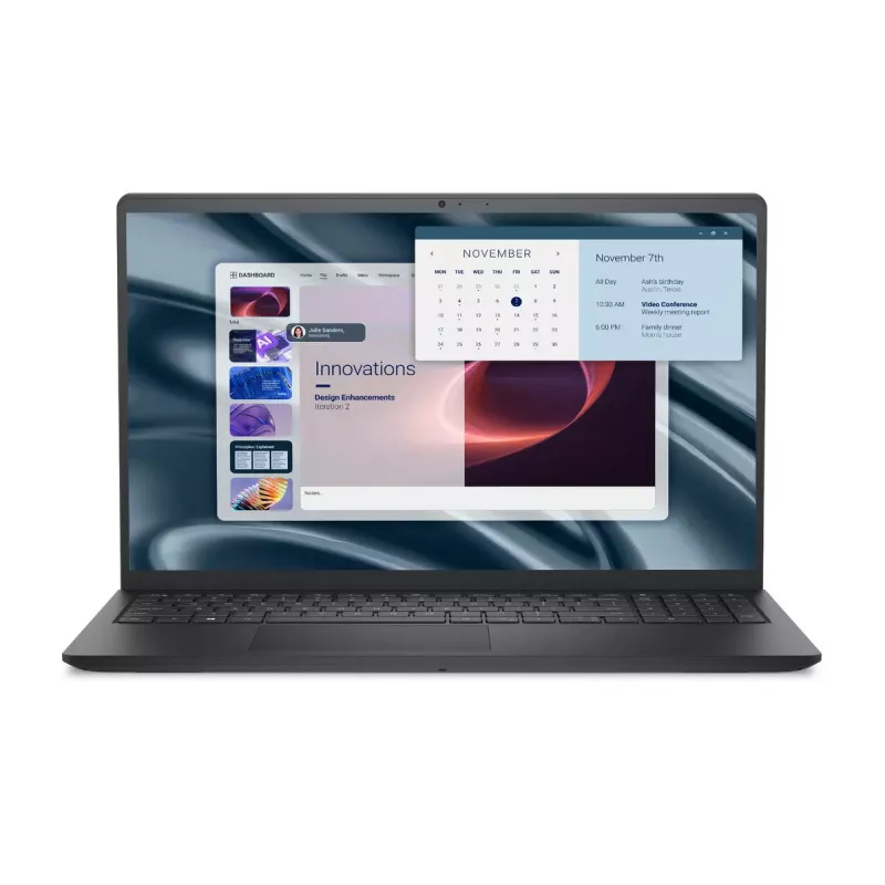 Laptop Dell Pro 15 Essential PV15255 — 15,6 Zoll FHD, AMD Ryzen 3 7320U, 8 GB LPDDR5, 512 GB SSD, AMD Radeon 610M, Windows 11 Pro, Carbon Schwarz