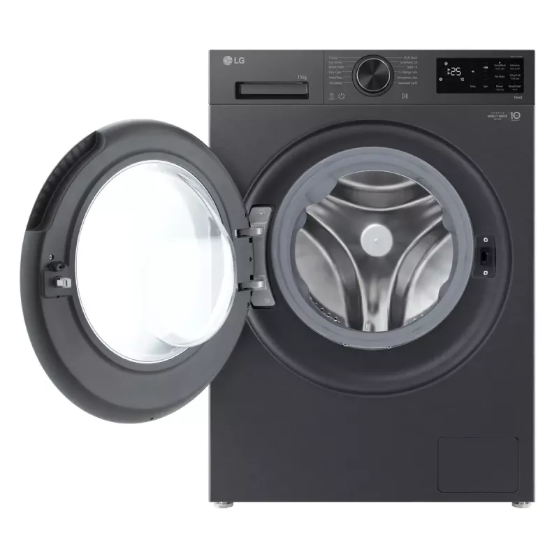 LG F4X5011TBB , A, Frontlader, Waschkapazität 11 kg, Tiefe 56,5 cm, 1400 U/min, Schwarz Waschmaschine Frontlader 1351 U/min