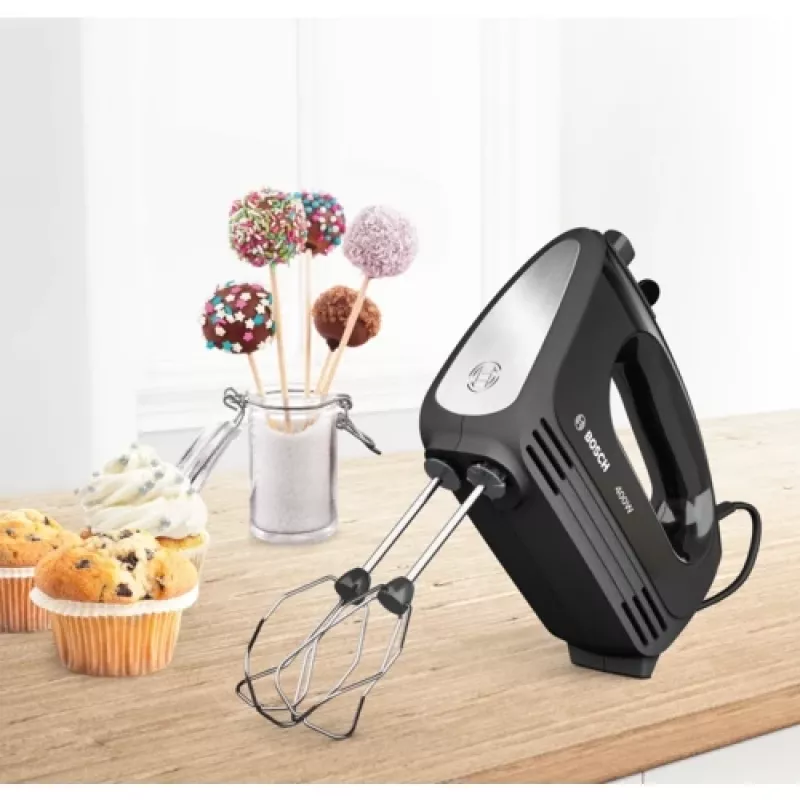 Bosch MFQ2420B Mixer Handmixer 400 W Schwarz, Silber