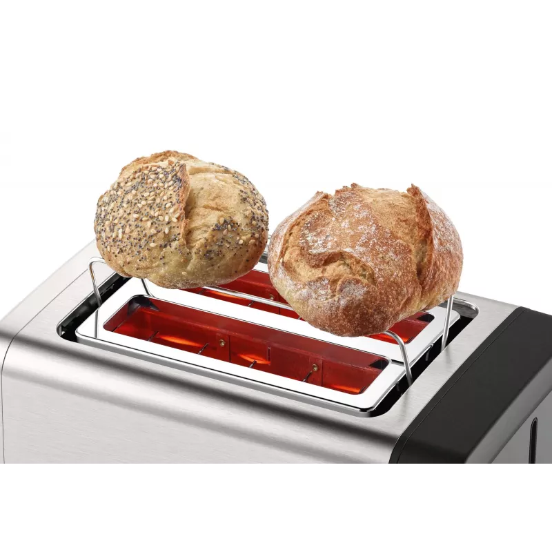 Bosch TAT4P420 Toaster 2 Scheiben 970 W Schwarz, Edelstahl