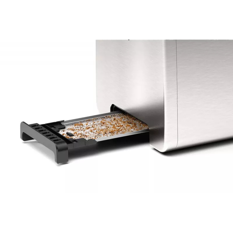 Bosch TAT4P420 Toaster 2 Scheiben 970 W Schwarz, Edelstahl