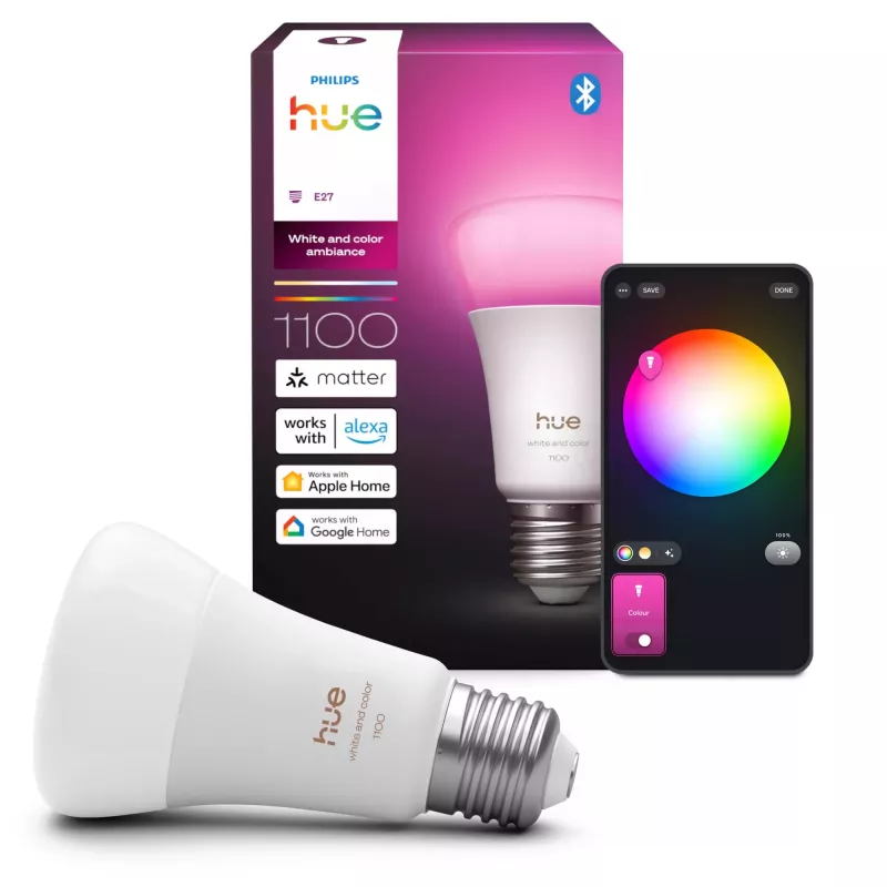 Philips Hue White and Colour Ambience A60 – E27 Smart-Birne – 1100