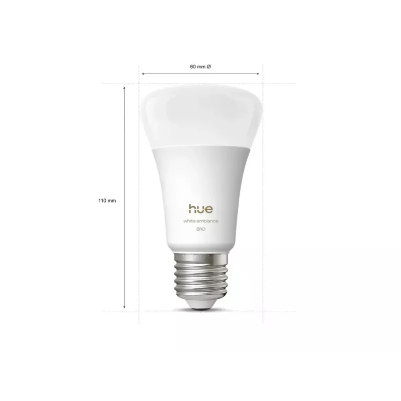 Philips Hue WA 810 A60 3P EU | E27 | 6 W | Warm- bis kaltweißes Licht | Bluetooth, Zigbee
