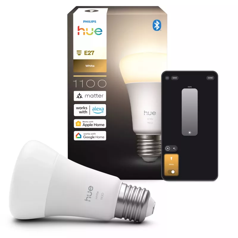 Intelligente Glühbirne Philips Hue White A60 E27 1100lm Bluetooth Zigbee