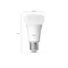 Philips Hue W 810 A60 2P EU | E27 | 7 W | Warmweißes bis tageslichtweißes Licht | Bluetooth, Zigbee