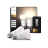 Philips Hue W 810 A60 2P EU | E27 | 7 W | Warmweißes bis tageslichtweißes Licht | Bluetooth, Zigbee