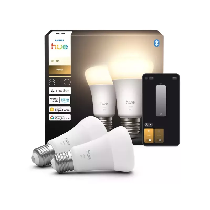 Philips Hue W 810 A60 2P EU | E27 | 7 W | Warmweißes bis tageslichtweißes Licht | Bluetooth, Zigbee
