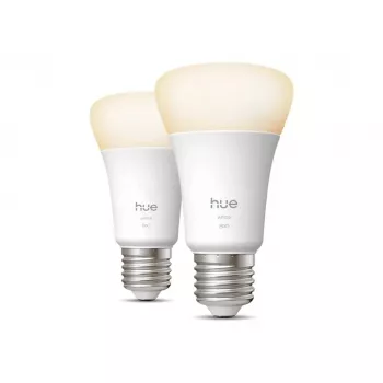 Philips Hue W 810 A60 2P EU | E27 | 7 W | Warmweißes bis tageslichtweißes Licht | Bluetooth, Zigbee